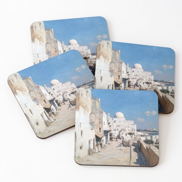 Item preview, Impressionist painting of Tunis around 1900 designed and sold by Karabooki.