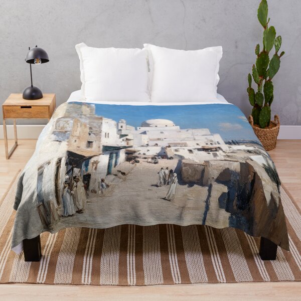 Item preview, Impressionist painting of Tunis around 1900 designed and sold by Karabooki.