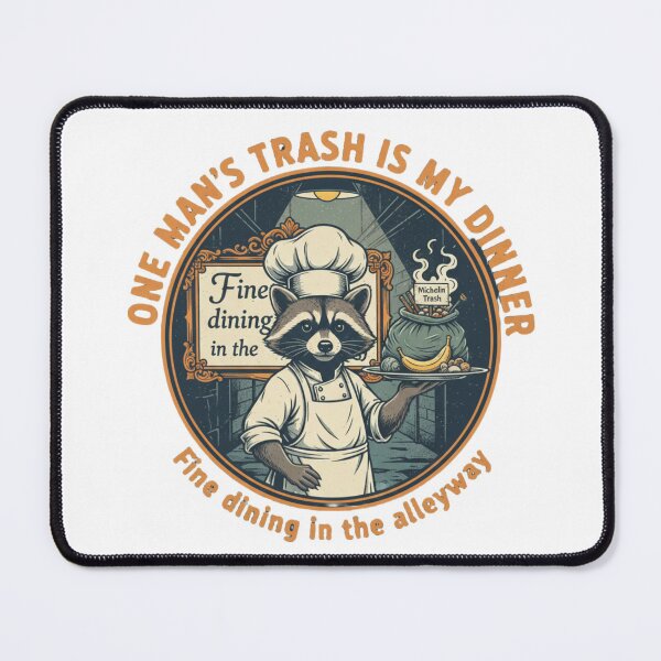 Item preview, Funny Raccoon Chef – Trash Panda Fine Dining 90s Vintage Bootleg Art designed and sold by FakeJoo.