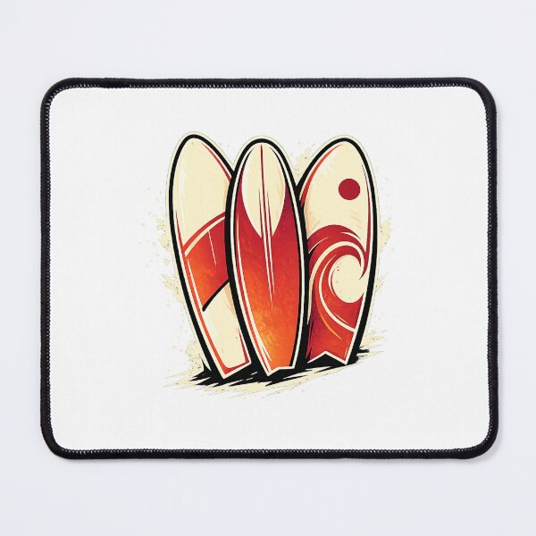 Item preview, Stylized Surfboard Trio Illustration designed and sold by Motiva100.
