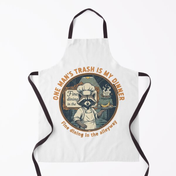 Item preview, Funny Raccoon Chef – Trash Panda Fine Dining 90s Vintage Bootleg Art designed and sold by FakeJoo.