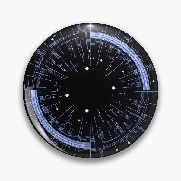 Item preview, Quantum Loop – Minimalist Sci-Fi Particle Art designed and sold by Thompika.