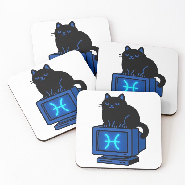 Item preview, Pisces Kitty // Y2K Retro Tech Aesthetic designed and sold by A Rather Decadent Exhibition.