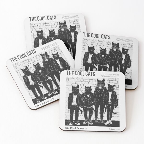 Item preview, The Cool Cats – Fun Minimal Cat Design designed and sold by sp-dezigns.