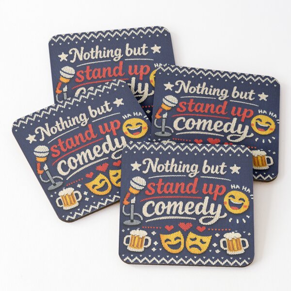 Artikelvorschau, Nothing but Stand Up Comedy – Witziges Strickmuster Design entworfen und verkauft von Mauswohn.