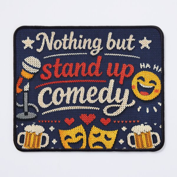 Item preview, Nothing but Stand Up Comedy – Funny Knitting Pattern Design designed and sold by Mauswohn.