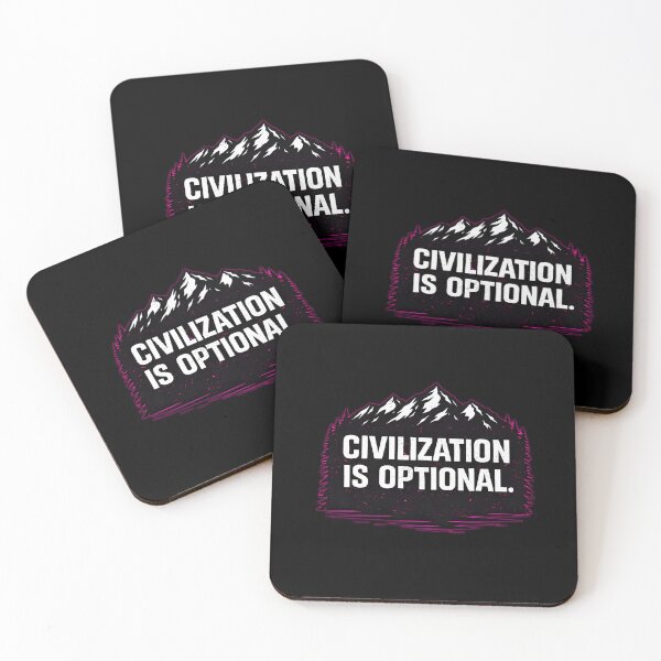 Item preview, CIVILIZATION IS OPTIONAL designed and sold by Tactical Override.