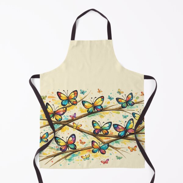Item preview, Colorful Abstract Butterflies on Branches – Vibrant Vector Art designed and sold by Cleora Art .