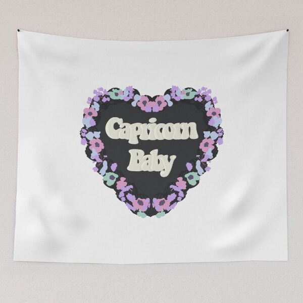 Item preview, Capricorn Baby Star Sign Love Heart Birthday Cake designed and sold by FreeOrca.