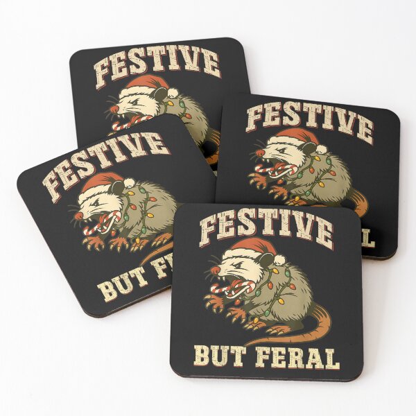 Item preview, Funny Possum Christmas Festive But Feral Animal Opossum Xmas , Opossum Gift For Mom Dad Kids designed and sold by Opossum GIFT ★★★★★.