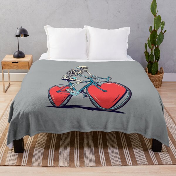 Item preview, Skeleton Cyclist Heart Wheels designed and sold by Zakrytos ★★★★★.