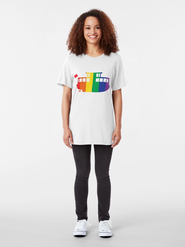 Alternate view of Rainbow Logo Slim Fit T-Shirt