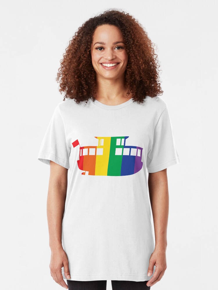Alternate view of Rainbow Logo Slim Fit T-Shirt