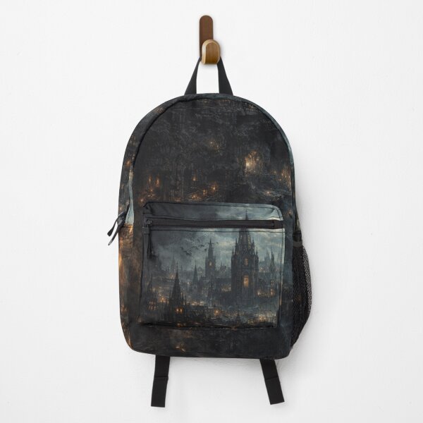 Item preview, The City Beneath the Cathedral | Gothic Dark Fantasy Cityscape | The Hali Files designed and sold by Element Horizon Studio.