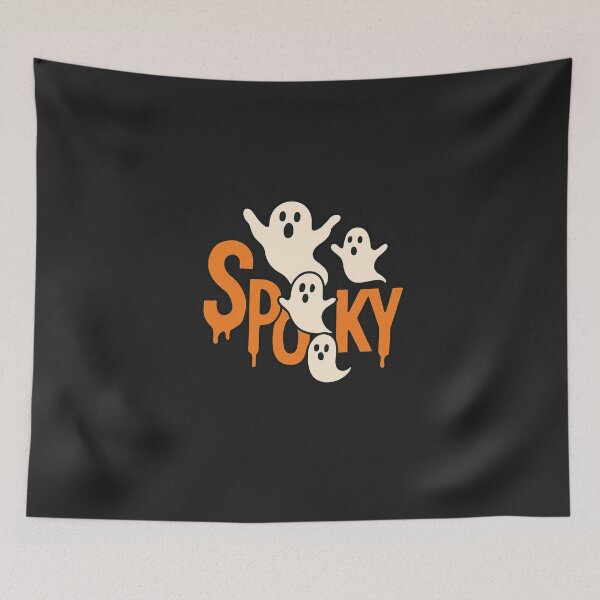 Item preview, Spooky Ghost Halloween Retro Groovy - Kawaii Dripping Typography Art designed and sold by Wonder Pixel Studio.