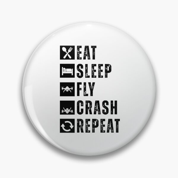 Item preview, Eat sleep crash drones repeat designed and sold by Dondonmart.