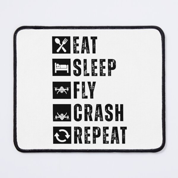 Item preview, Eat sleep crash drones repeat designed and sold by Dondonmart.