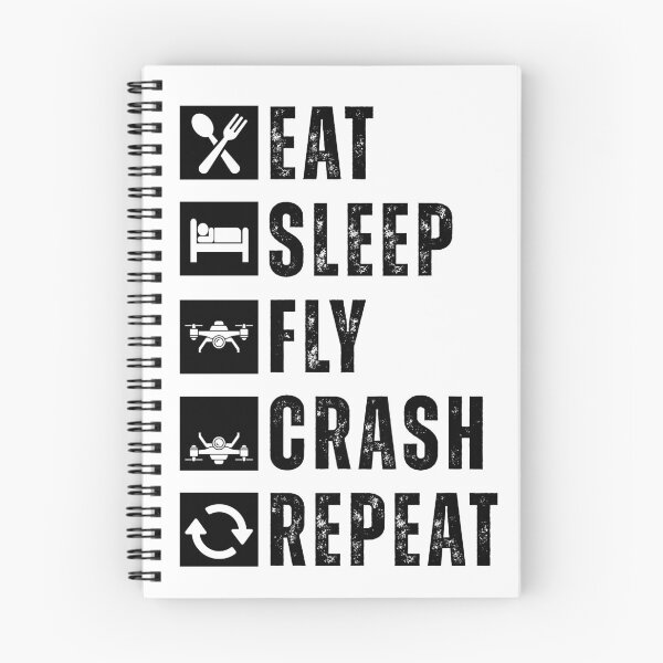 Item preview, Eat sleep crash drones repeat designed and sold by Dondonmart.