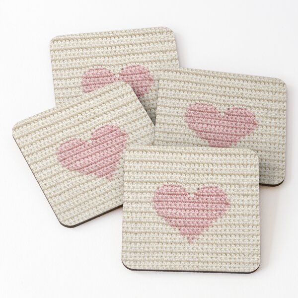 Item preview, Pretty Pink Heart Crochet Granny Style designed and sold by TackyTime.