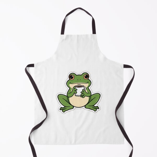 Item preview, Chill Frog Drinking Coffee Illustration designed and sold by DigitalStudioZT.