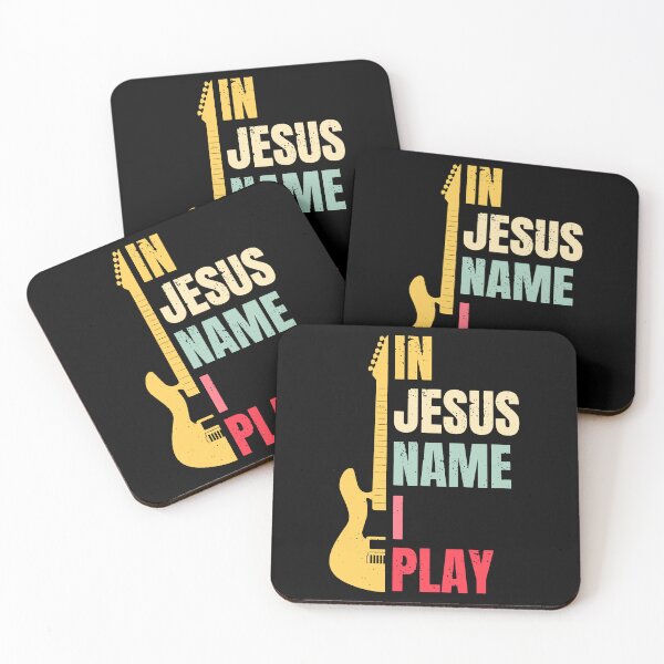 Item preview, In Jesus Name I Play Vintage Bass Guitar Christian Bass Player designed and sold by jakaun.