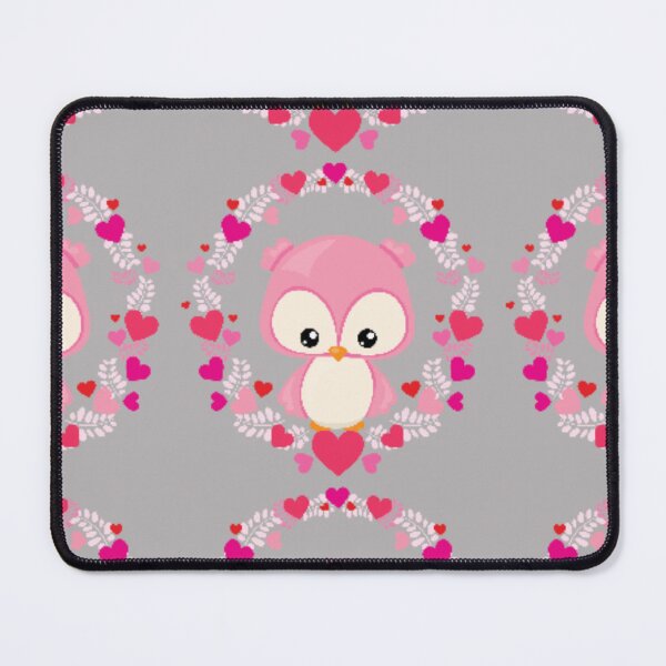 Item preview, Cute Pink Owl Valentine Heart Wreath Throw Pillow designed and sold by FestivityFinds.