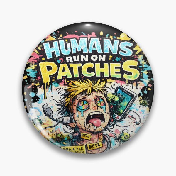 Item preview, Humans run on patches designed and sold by VRmotoblog.