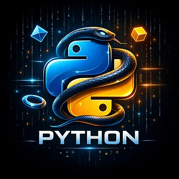 Artwork thumbnail, Python Programming Logo | Developer Tech by PaperSkyDigital