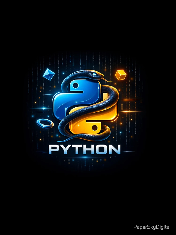 Thumbnail 4 of 4, iPhone Case, Python Programming Logo | Developer Tech designed and sold by PaperSkyDigital.