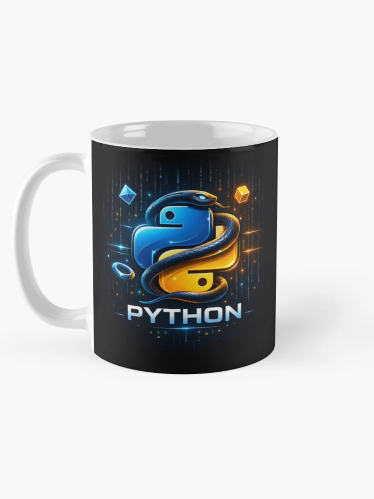 Thumbnail 5 of 6, Coffee Mug, Python Programming Logo | Developer Tech designed and sold by PaperSkyDigital.