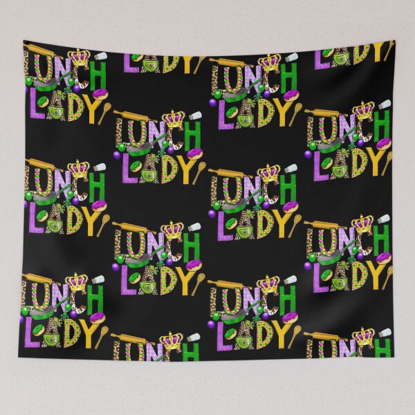 Item preview, Lunch Lady Squad Mardi Gras Proud Job Team Parades designed and sold by jakaun.