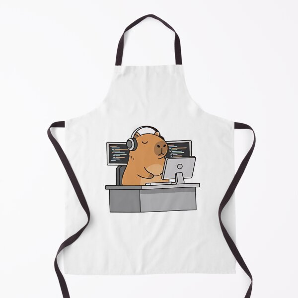Item preview, Funny Programmer Capybara Sticker designed and sold by luxurytoushes.