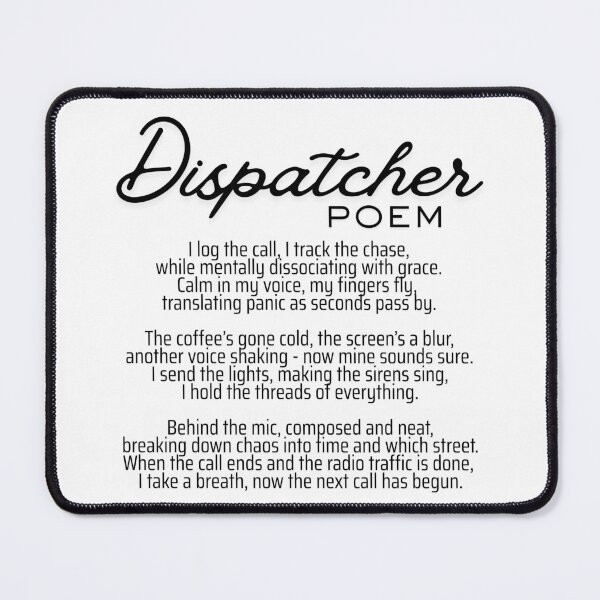 Item preview, Dispatcher Poem designed and sold by MeowsicToMyEarz.