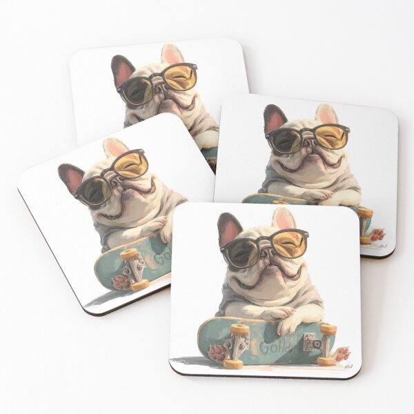 Item preview, Chill French Bulldog With Giant Sunglasses designed and sold by Beachy Beasts.