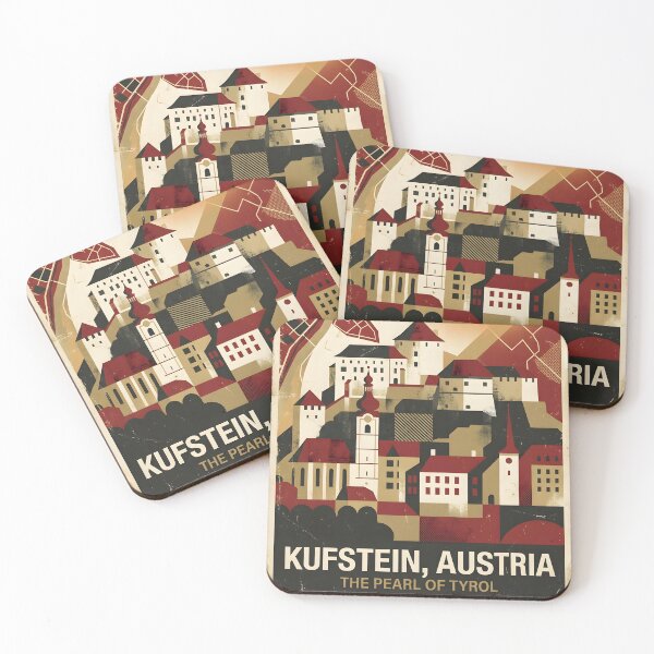 Item preview, Kufstein Austria Retro Vintage Travel Tourism B designed and sold by TravelersGems.