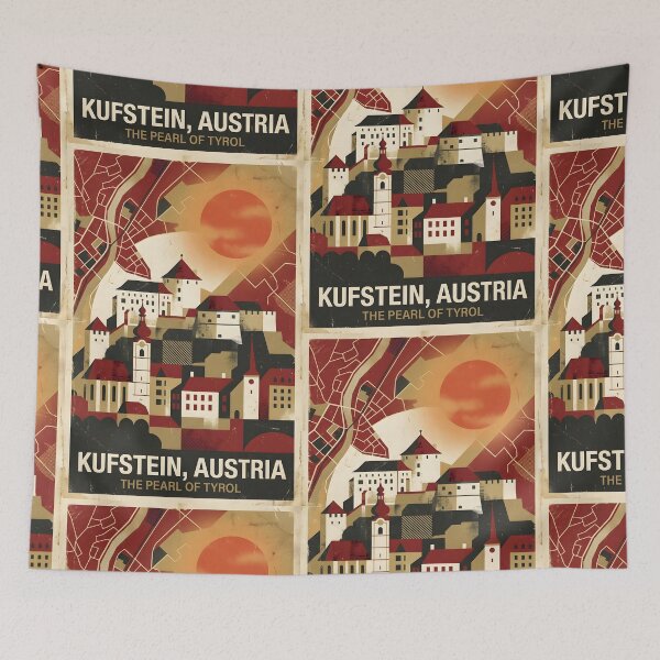 Item preview, Kufstein Austria Retro Vintage Travel Tourism B designed and sold by TravelersGems.