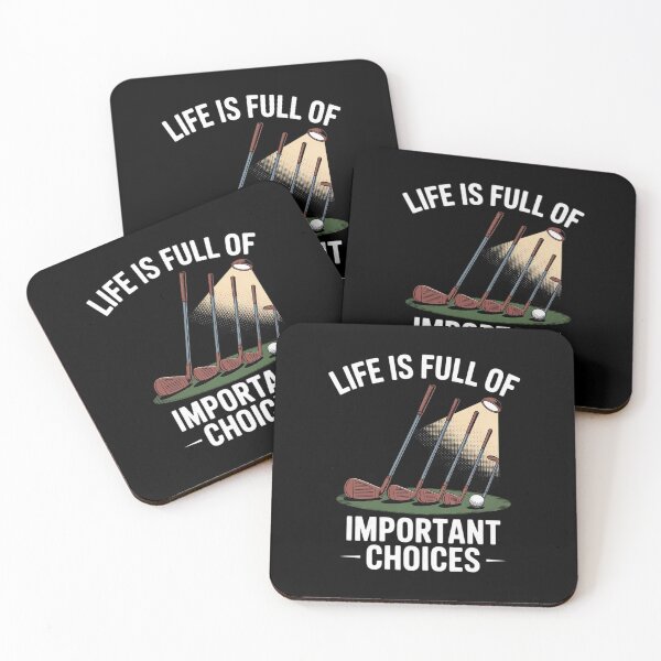 Item preview, Life Is Full Of Important Choices Golf Player designed and sold by MarkLeedsArt.
