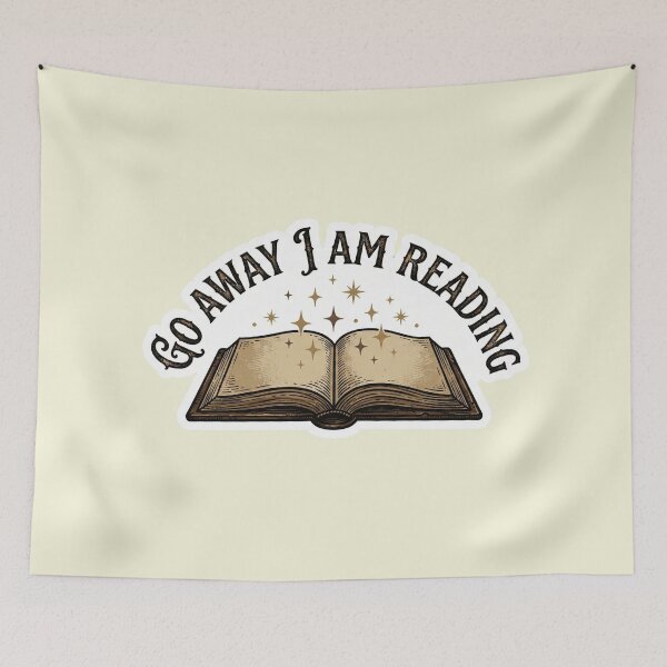 Item preview, Go Away I Am Reading Vintage Magic Book designed and sold by MarCinu Art.