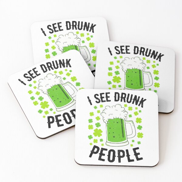 Item preview, I See Drunk People Funny Beer Shamrock Clover Drinking St Patrick Day designed and sold by jakaun.