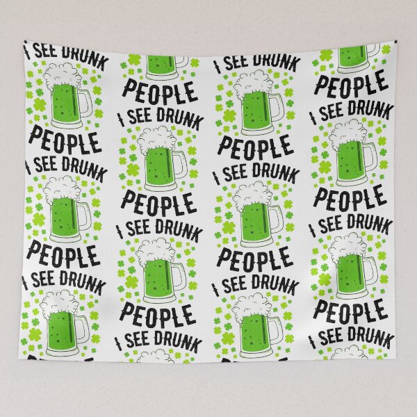 Item preview, I See Drunk People Funny Beer Shamrock Clover Drinking St Patrick Day designed and sold by jakaun.