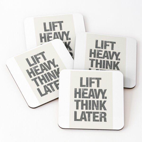 Item preview, LIFT HEAVY. THINK LATER. designed and sold by NatureNinja.
