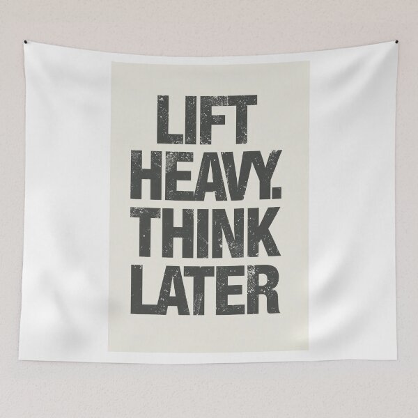Item preview, LIFT HEAVY. THINK LATER. designed and sold by NatureNinja.
