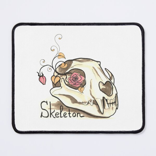 Item preview, Floral Animal Skull — Whimsical Skeleton Illustration designed and sold by BlackLineLab.