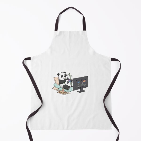 Item preview, Cute Panda Gamer - Lazy Day Video Games and Pizza designed and sold by luxurytoushes.