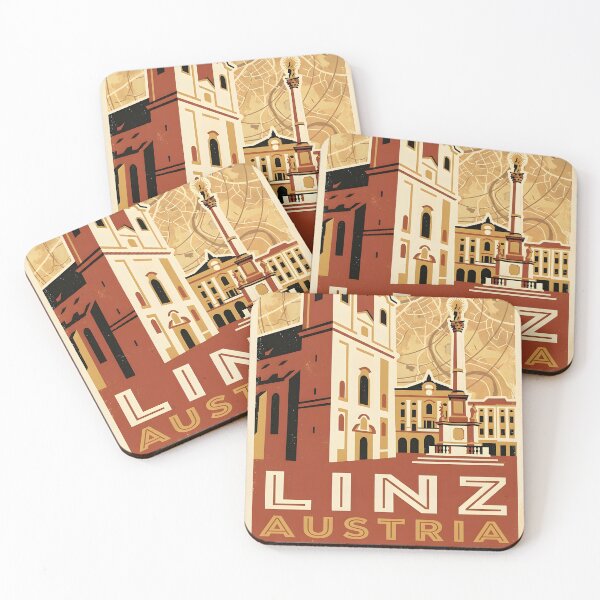 Item preview, Linz Austria Retro Vintage Travel Tourism B designed and sold by TravelersGems.
