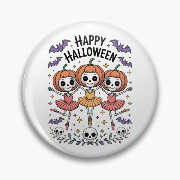 Item preview, Happy Halloween Cute Skeleton Ballerinas designed and sold by flagylART.