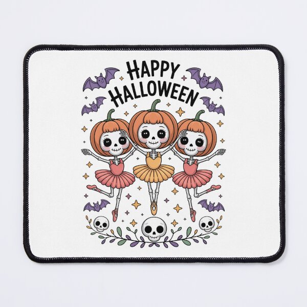 Item preview, Happy Halloween Cute Skeleton Ballerinas designed and sold by flagylART.