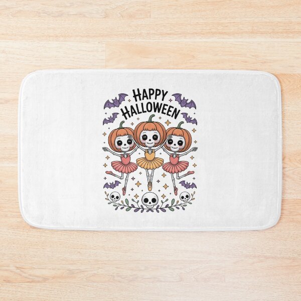 Item preview, Happy Halloween Cute Skeleton Ballerinas designed and sold by flagylART.