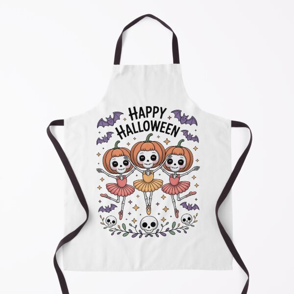 Item preview, Happy Halloween Cute Skeleton Ballerinas designed and sold by flagylART.