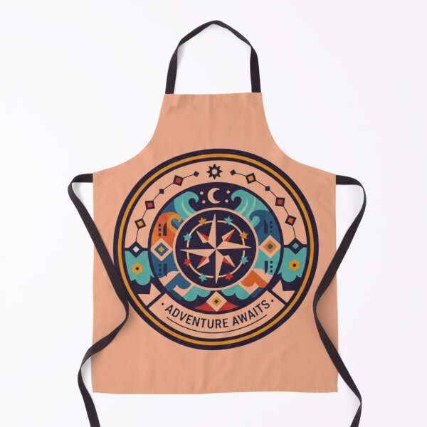 Item preview, “Adventure Awaits – Cosmic Compass Emblem” designed and sold by Dogandesighn.